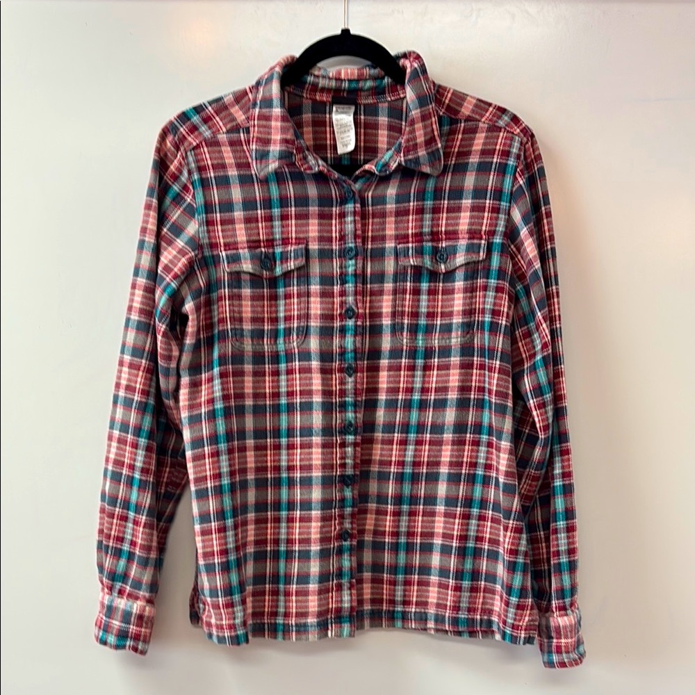 Patagonia 100% organic cotton women’s flannel-Fjord